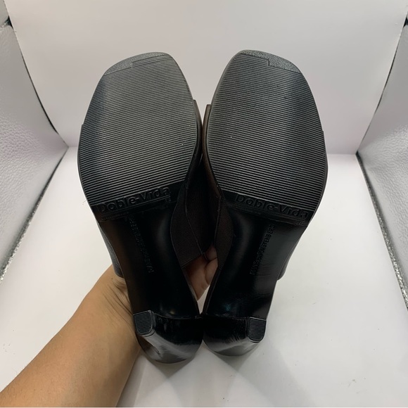 Diane Von Furstenberg heels flip flop open toe Women's Brown  9M Made in Italy - Picture 8 of 8